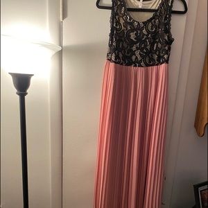 Pinkblush MATERNITY blush chiffon pleated dress